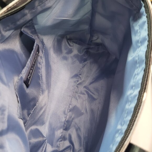 Nautica Satchel Bag Black and White Camo - Picture 4 of 12